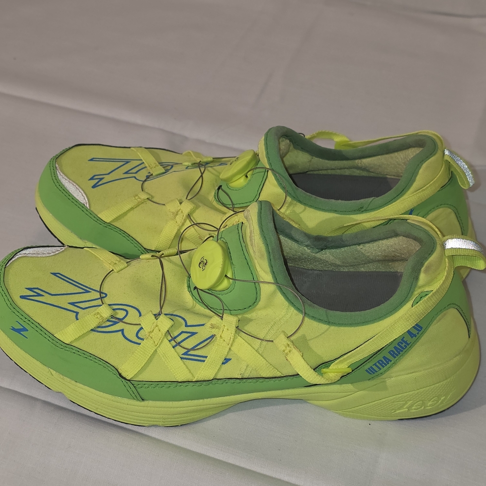 Zoot Lime and Green Ultra Race 4.0 Sneakers, Sz 9